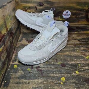 Nike Air Max 90 Futura White Light Bone Grey Sneakers DM9922-102 Women Sz 10 New